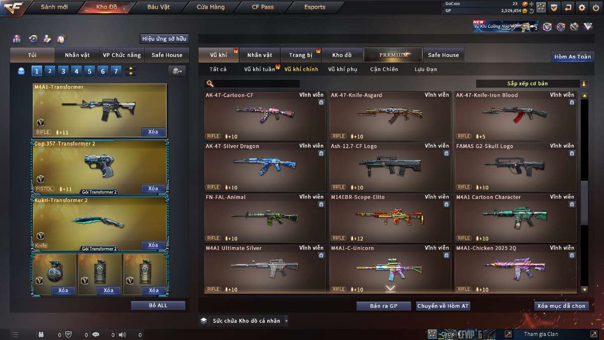 shop acc cf uy tin gia re